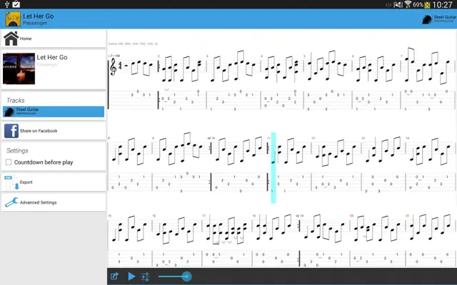 Guitar Tab Viewer android App screenshot 3